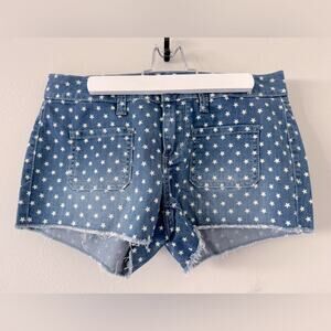 NWT Arizona Jean Co. Star Print Dark Denim Shorts